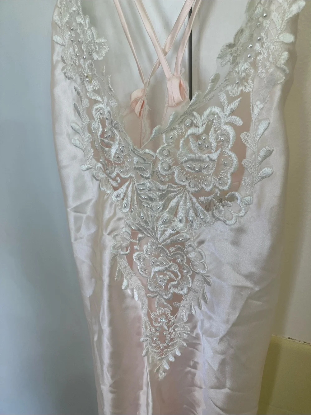 Vintage DENTELLE Chemise + Matching Robe Set Size: Small